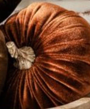 5” Velvet Pumpkin, 4 colors
