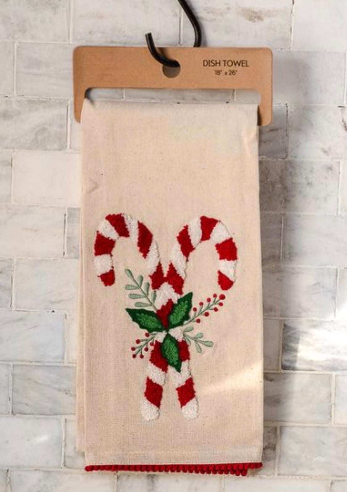 Candy Cane Dish Towel