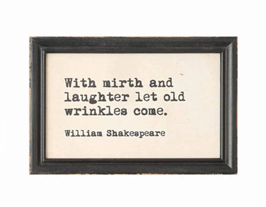 Wood Framed Wall Decor, 4 Styles