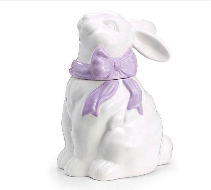 White Bunny Cookie Jar