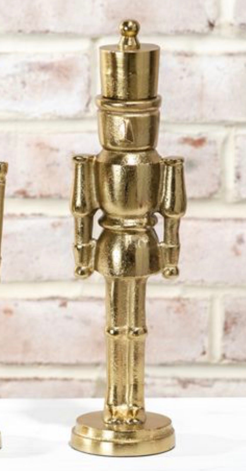 11”H Gold Aluminum Nutcracker, 2 styles