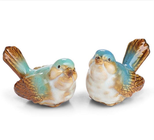 Teal Blue Bird Figurine