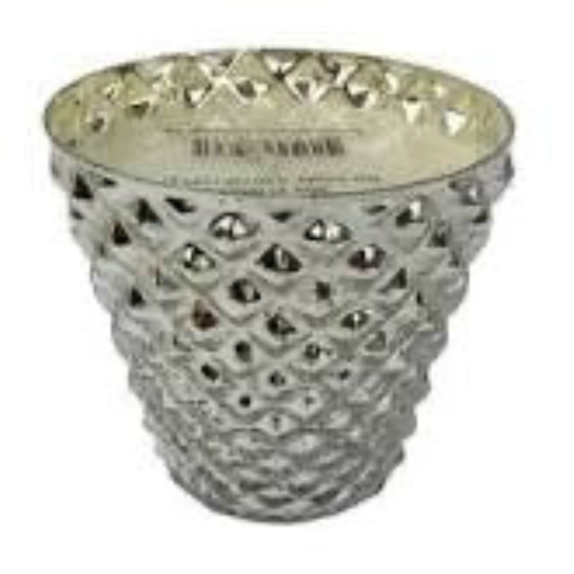 Silver Mercury Glass Soy Candle