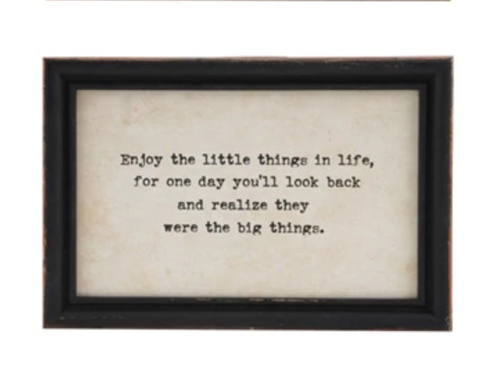 Saying Framed Wall Decor, 4 Styles