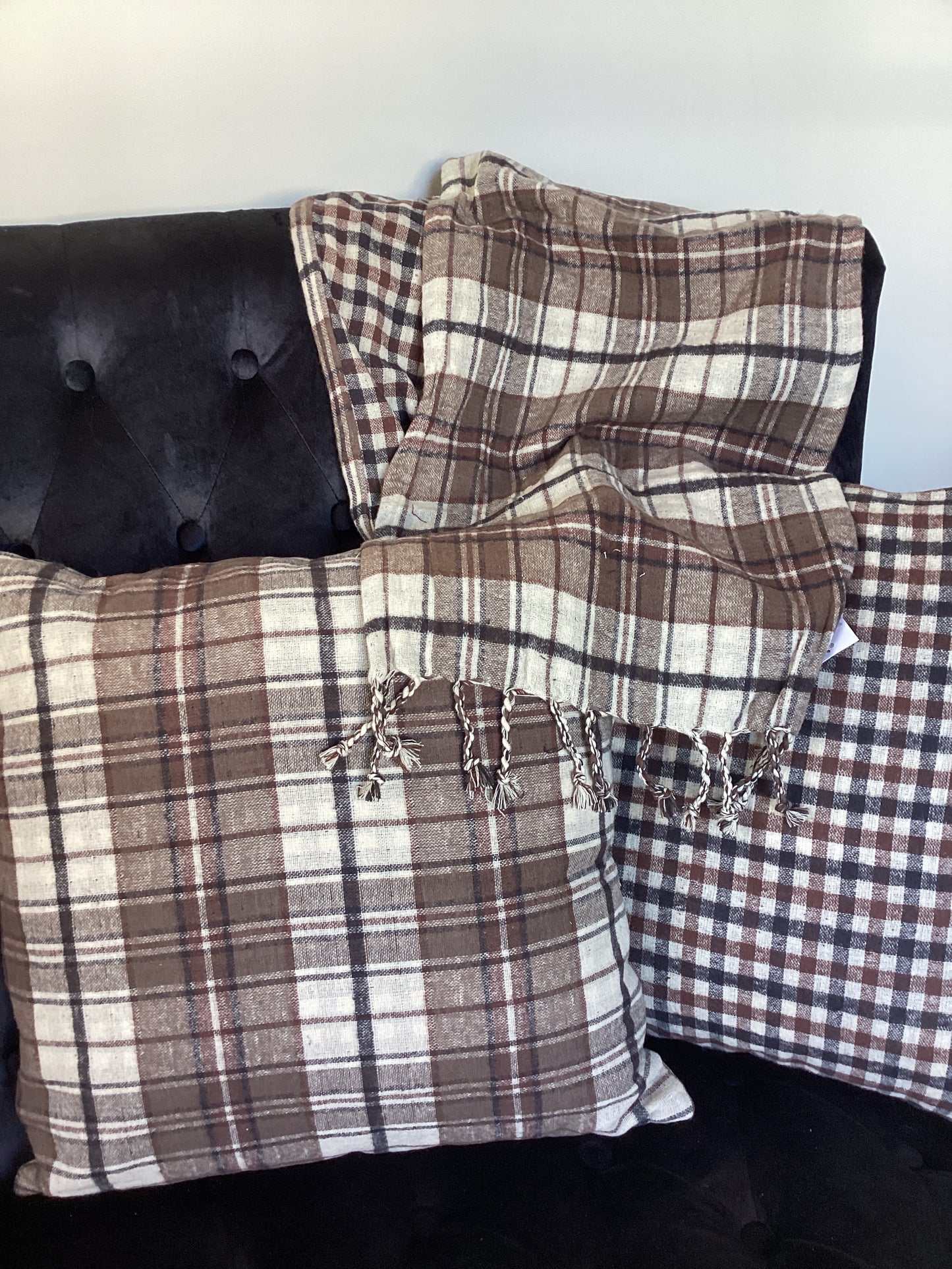 Plaid Reversible Pillow