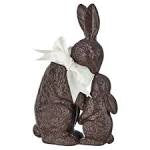 Chocolate Bunny kissing baby bunny