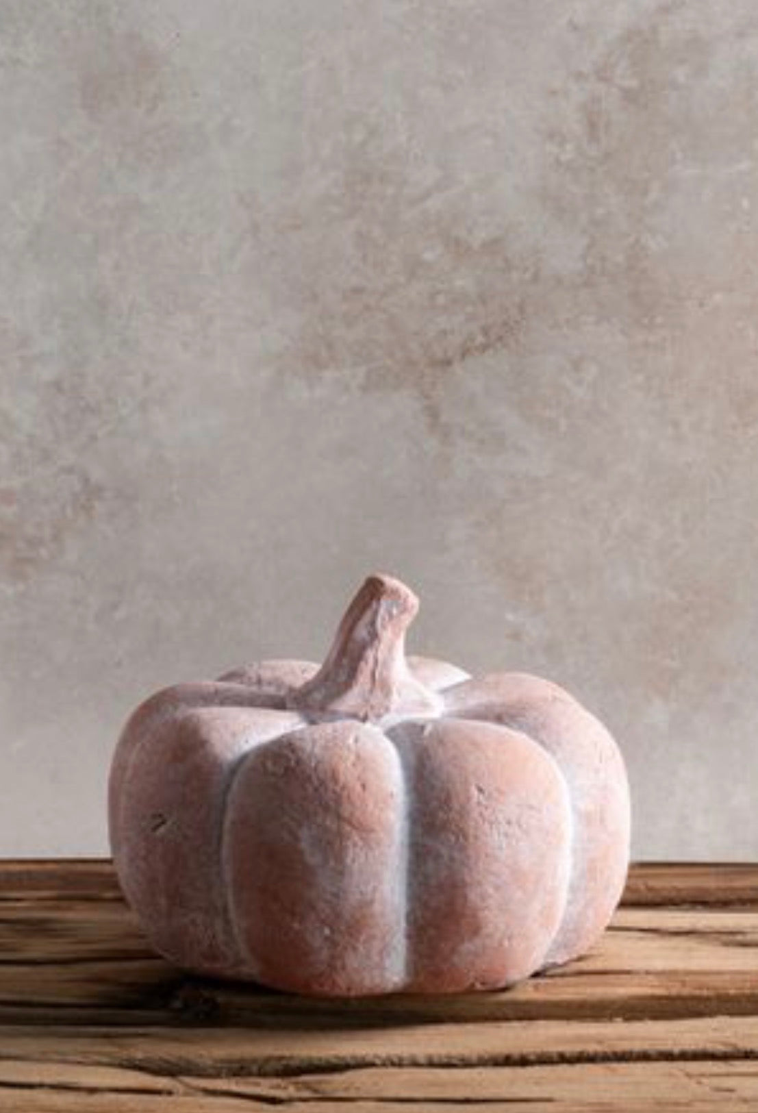 4.75”W Orange Terracotta Pumpkin