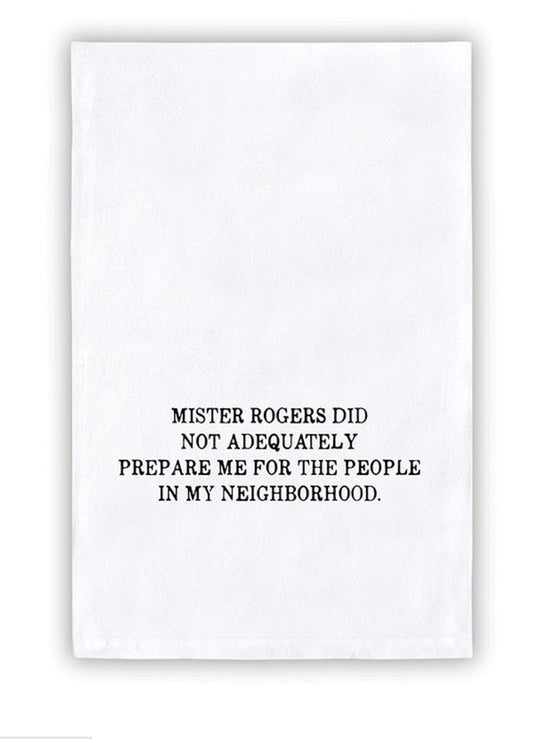 Mr Roger's Tea Towel