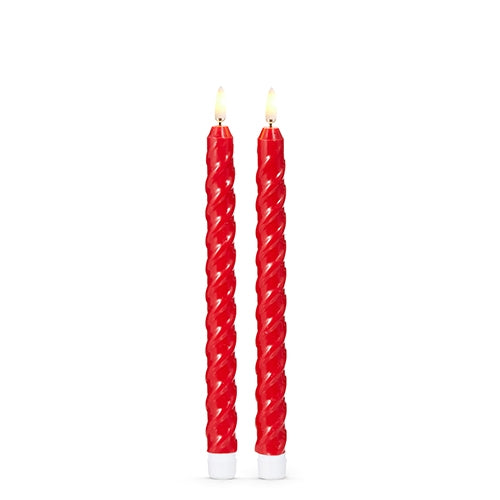 Red Luminesce LED Taper Candle