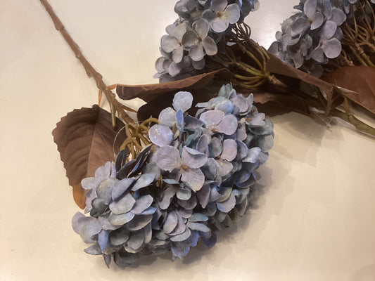 Harvest Hydrangea Spray 19.5” Blue Haze