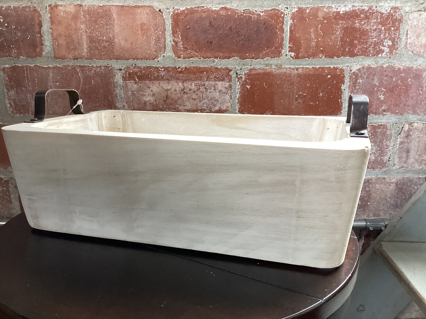 X-Small White Rectangular Wood Tray