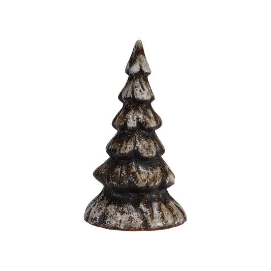 Stoneware Matte Brown Tree made with Reactive Glaze-4.5"