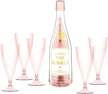 Acrylic Champagne Glasses
