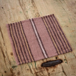 Hollyhock Striped Dishcloth