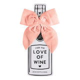 Rose Wine Bottle Bow