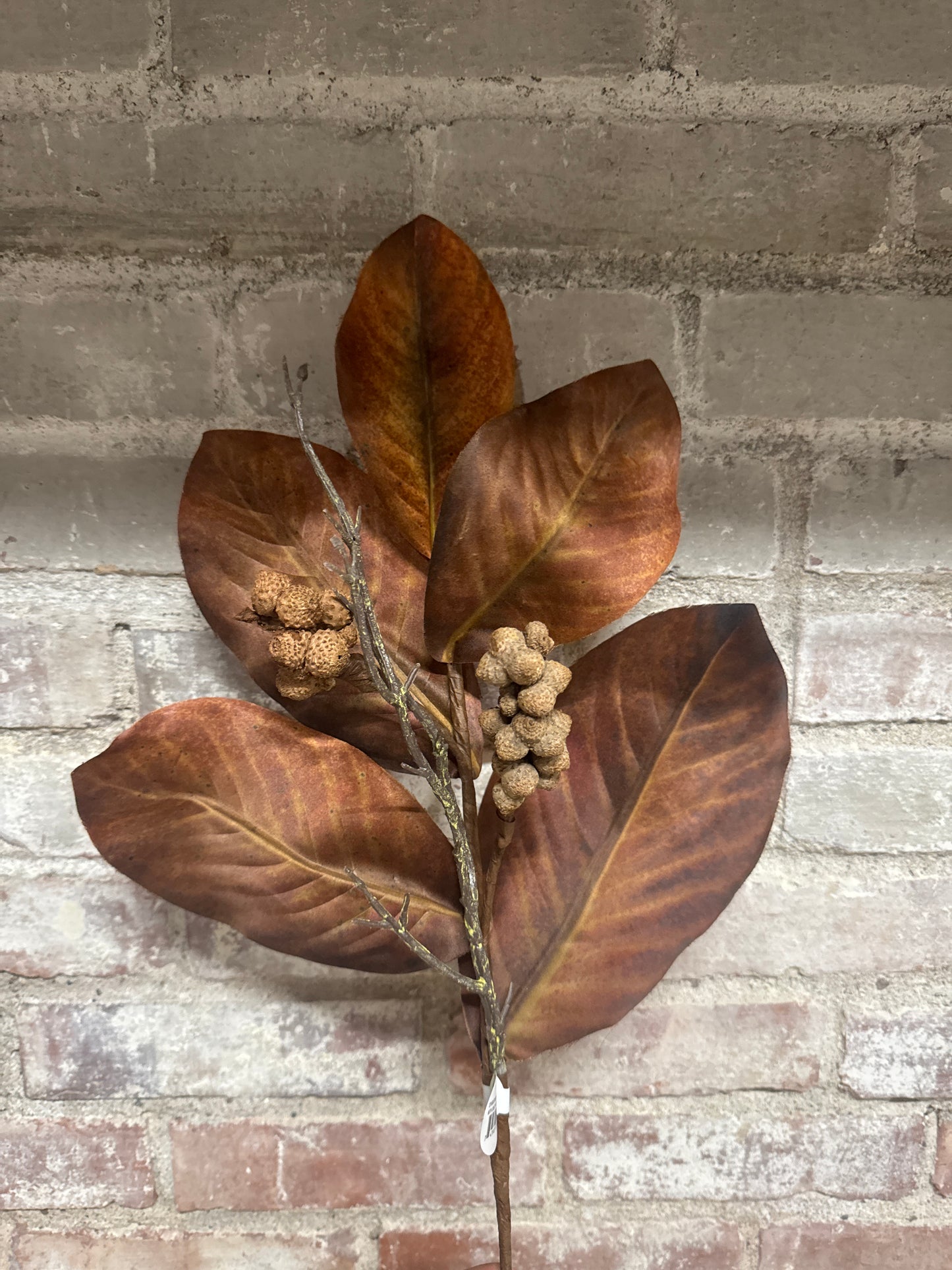 25” Harvest Magnolia Spray