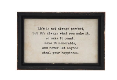 Saying Framed Wall Decor, 4 Styles