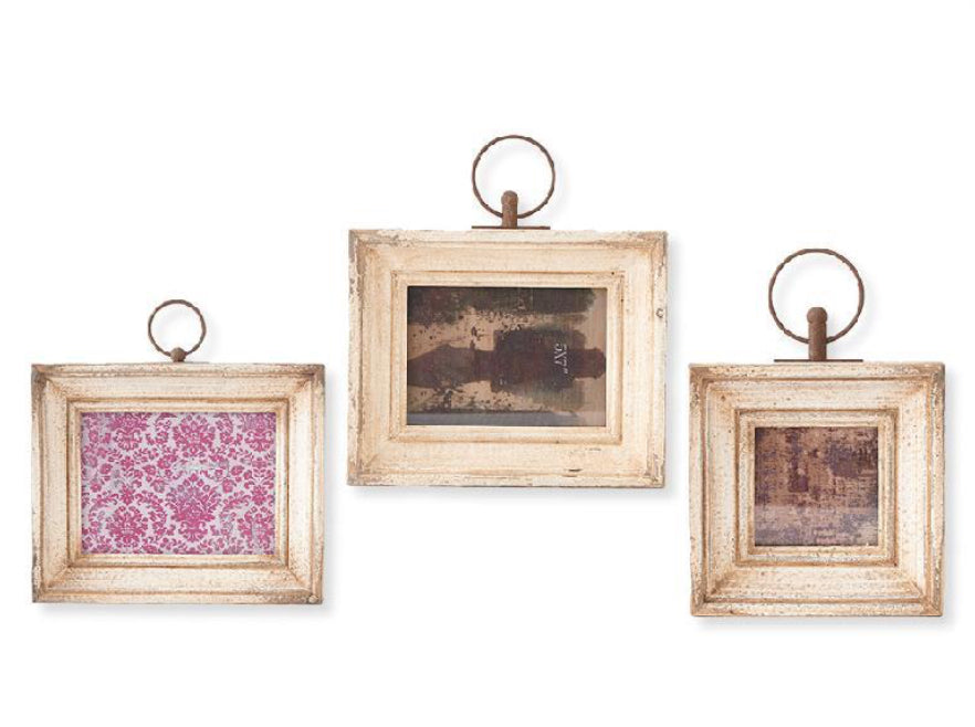 WHITE VINTAGE WOOD FRAME