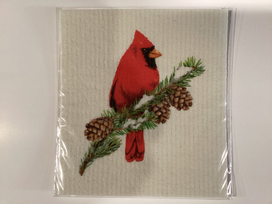 Kitchen Sponge Cloth Cardinal