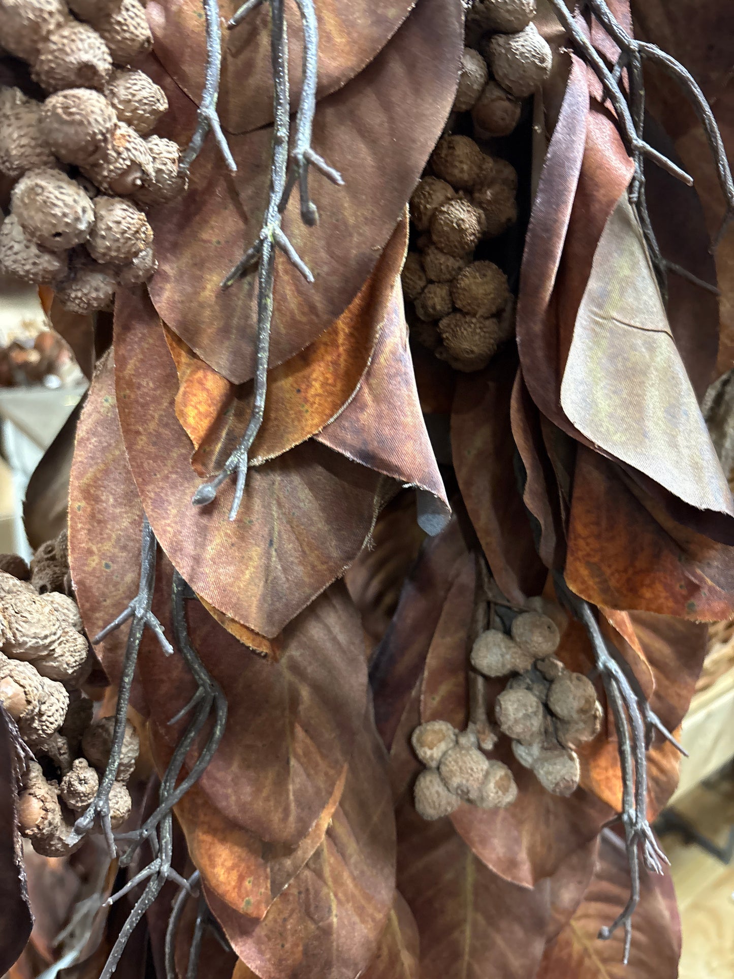 48” Harvest Magnolia Garland