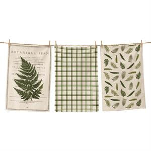 Set/3 Ferns Tea Towels