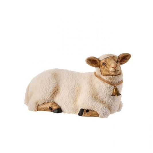 Faux Wool Fur Sitting Sheep