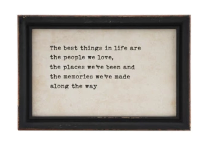 Saying Framed Wall Decor, 4 Styles