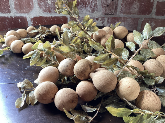 Large Wood Bead Garland