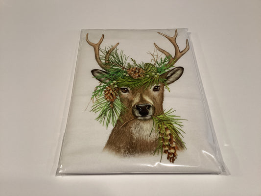 Flour Sack Kitchen Towel Deer