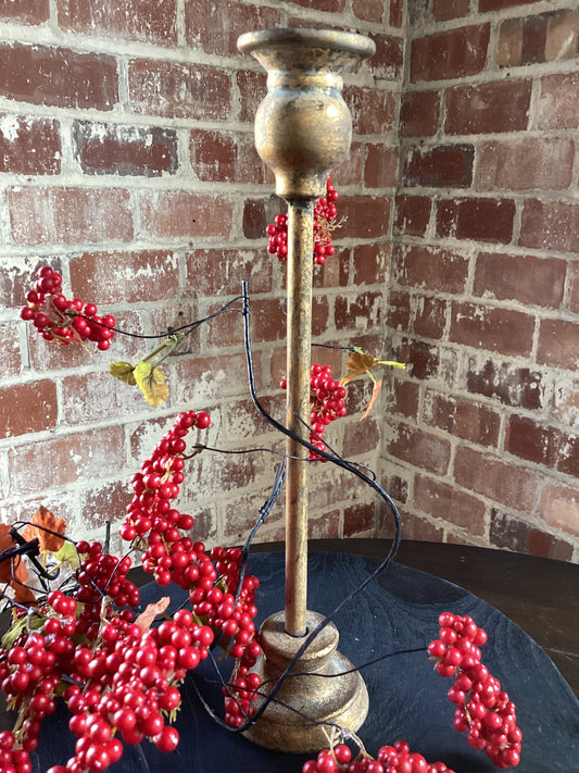 Aged Gold Taper Candle Holder 12” (TCHM)