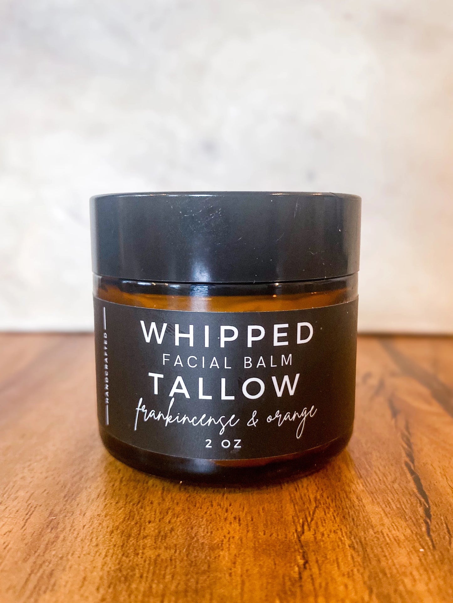 Whipped Tallow Facial Balm Frankincense & Orange 2 oz.