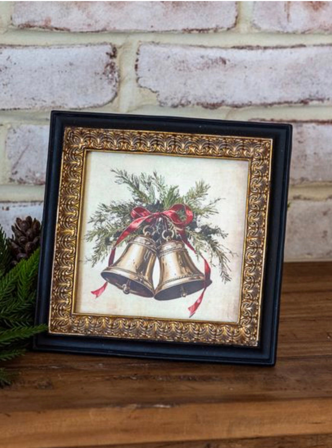 7” Brown/Gold Bell Frame