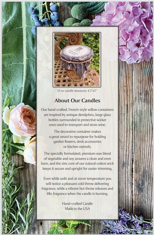 English Rose & Thyme Candle