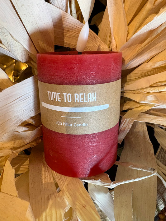 6" LED Pillar Candle