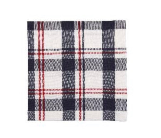 Sawyer Red and Blue Plaid Tablerunner