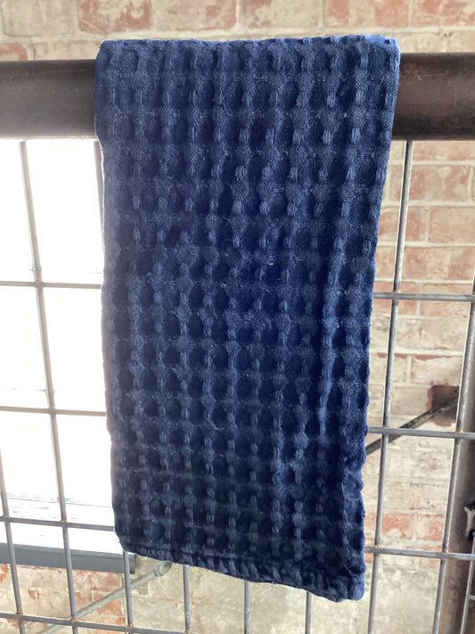 Waffle Weave Dish Towel - Navy