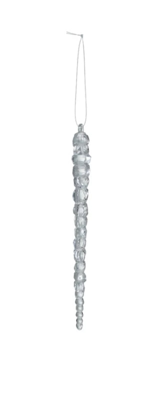 9-1/4"H Acrylic Icicle Ornament, 2 sizes