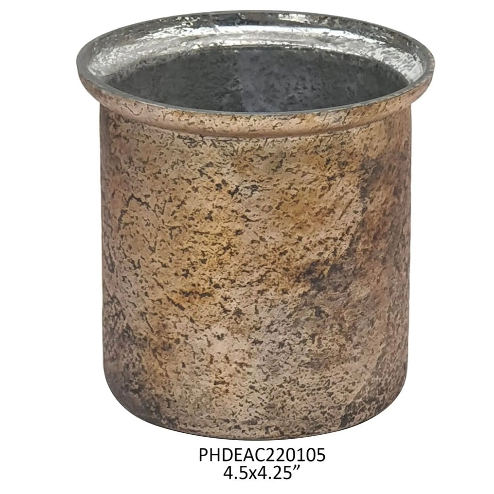 Antique Copper Candle Pot