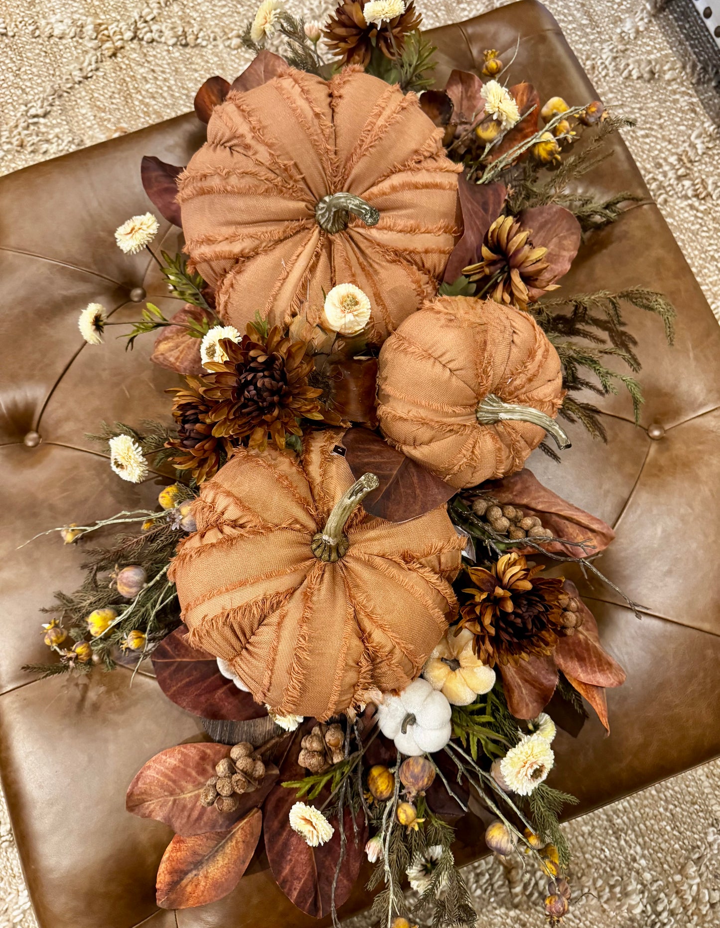 Orange Fringe Pumpkin