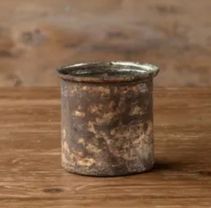 Antique Copper Candle Pot
