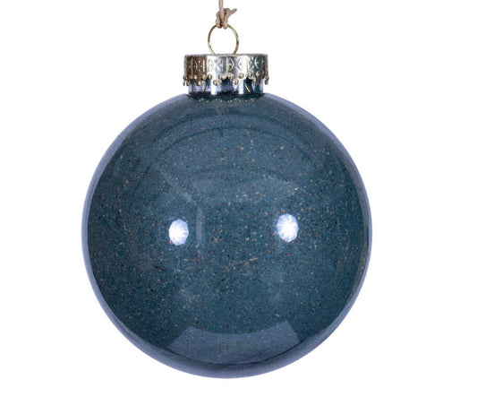 4” Denim Blue Ball Ornament