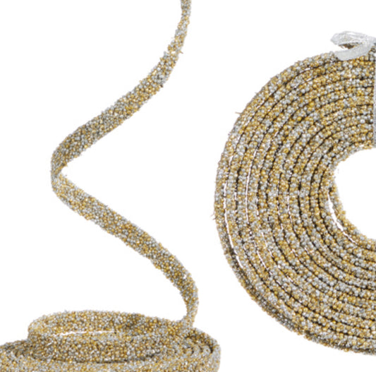 15’ x 0.5” Gold Beaded Garland