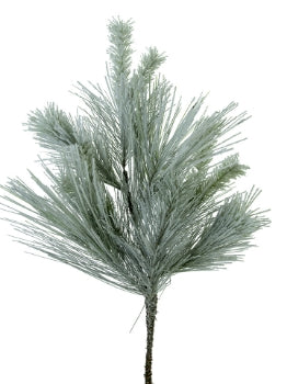 28” Mixed Evergreen Flocked Spray