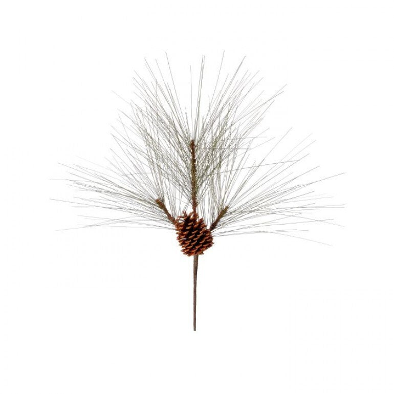 24” UV Longleaf Pine Spray with Pinecone