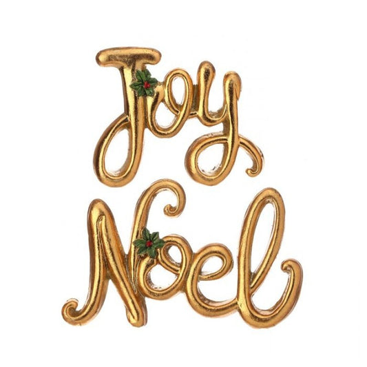 4.5”-6” Joy or Noel Resin Table Sitter