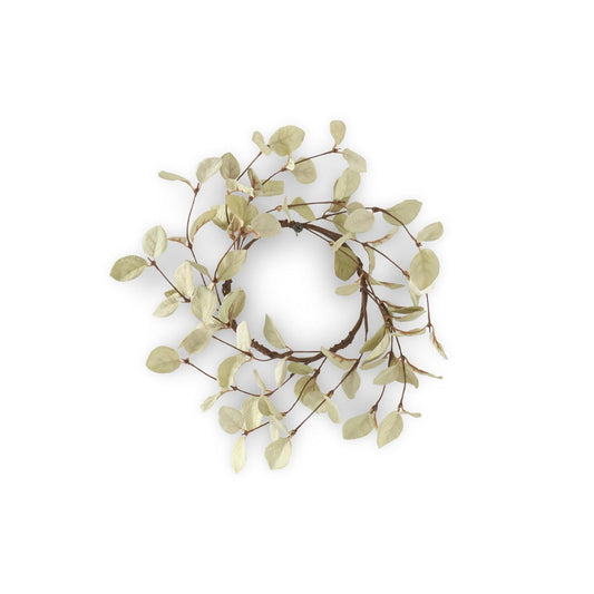 Light Green Eucalyptus  Candle Ring