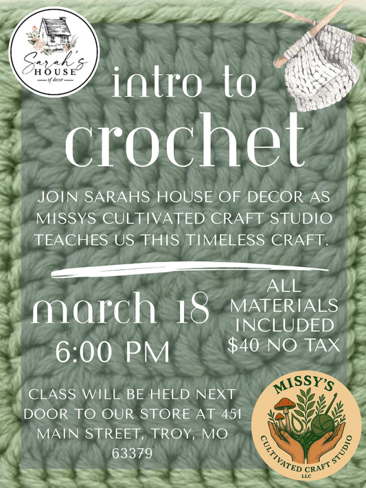 Event: Crochet Class March 18th 6pm