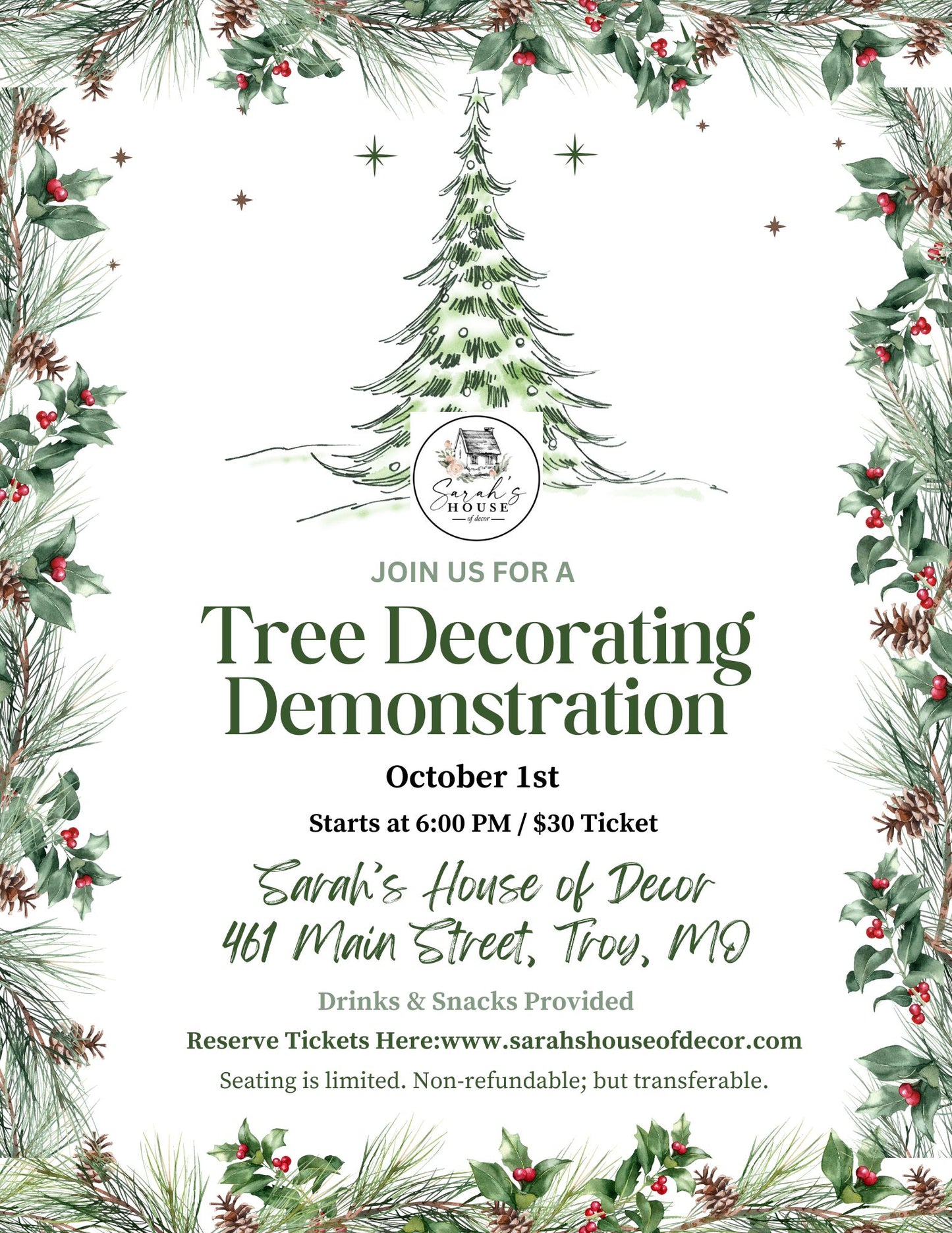 EVENT: Tree Decorating Demonstration