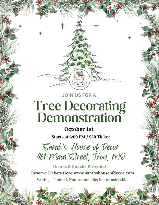 EVENT: Tree Decorating Demonstration