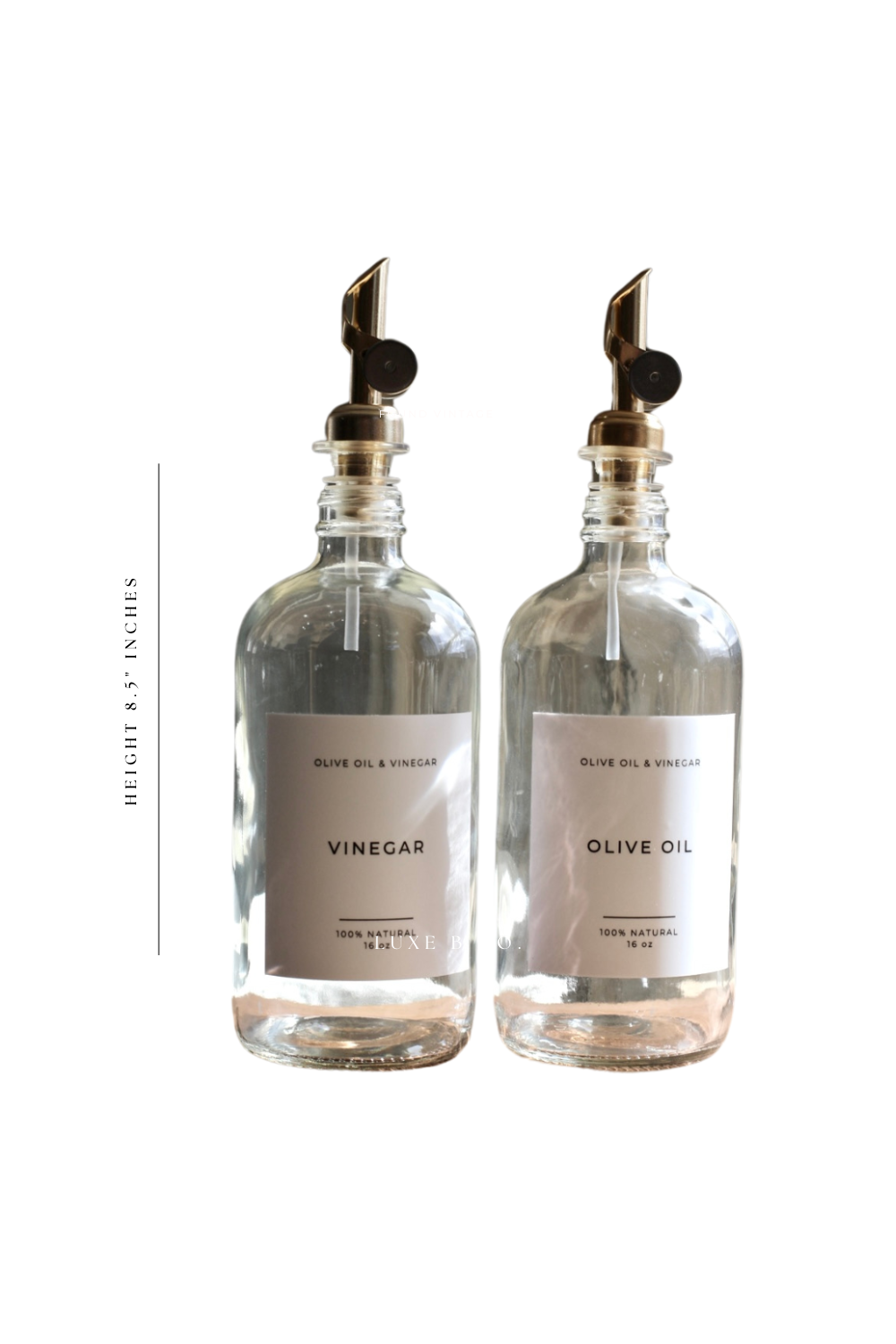 Olive Oil Glass Clear Bottle
